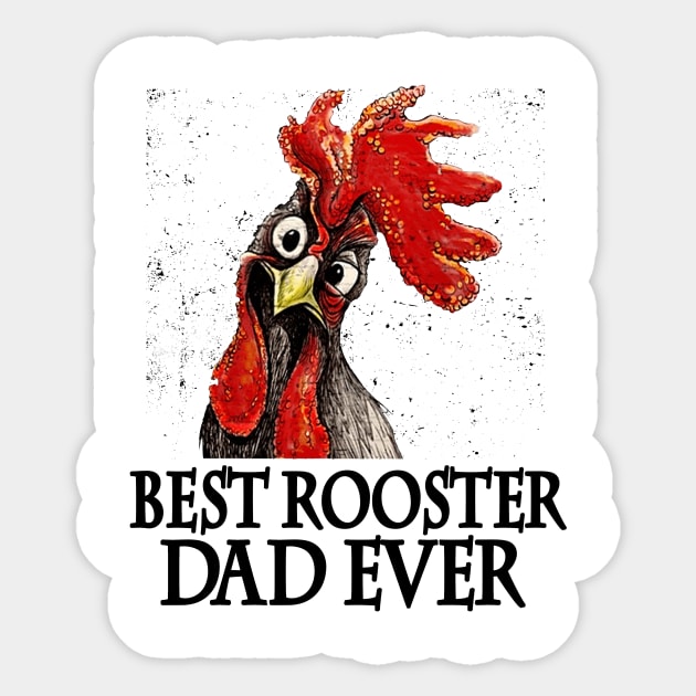 Best Rooster Dad Ever Fathers Day Gift Sticker by Rumsa